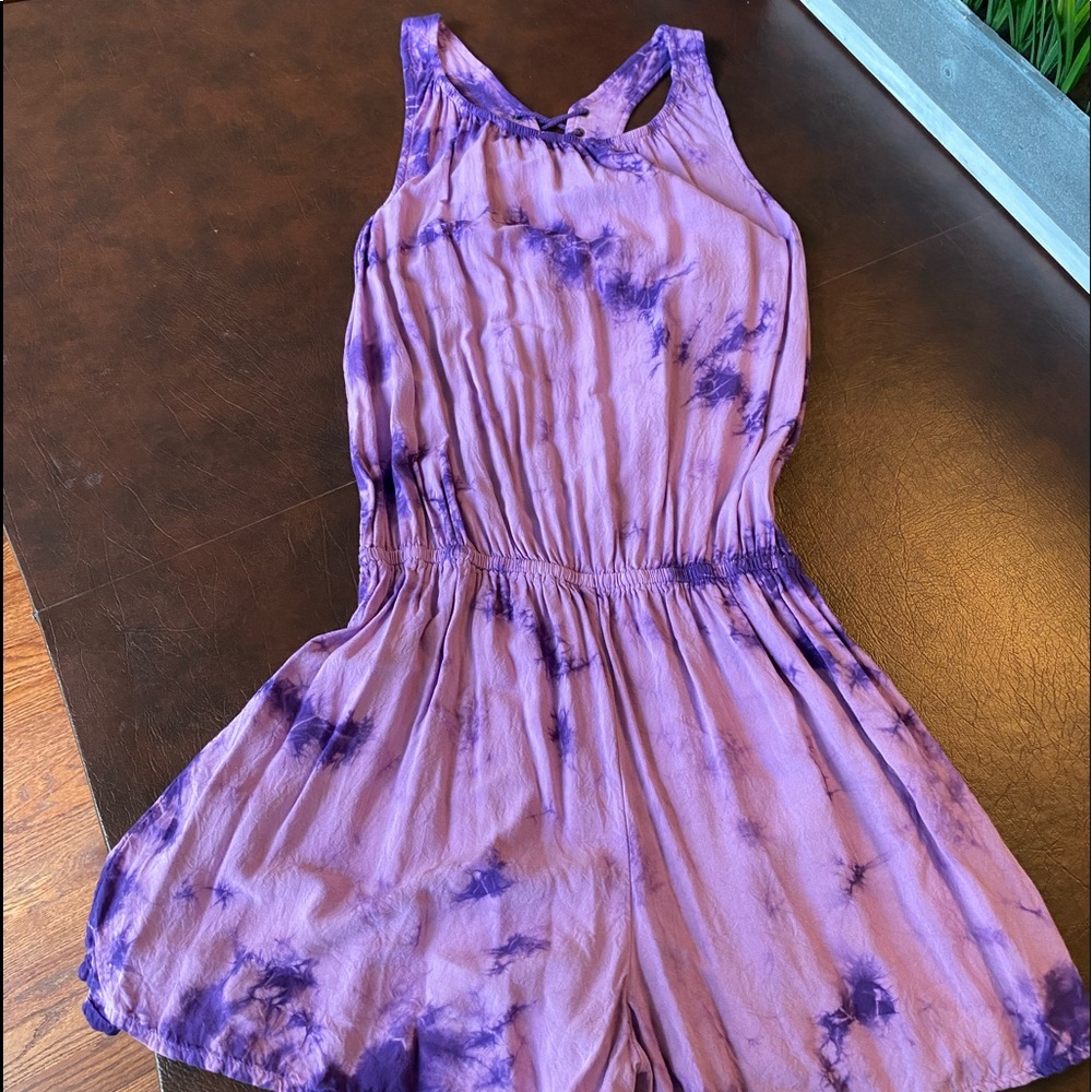 Kandy KISS Girl’s Tie Dye Purple Romper